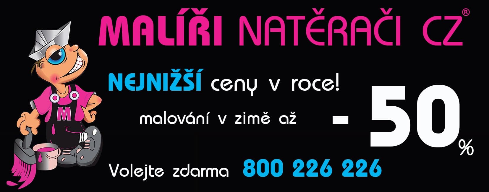 V zimě malujeme s 50% slevou - AKCE UKONČENA
