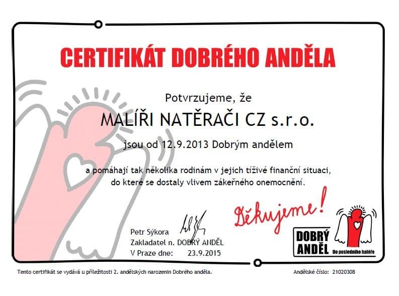 Již 2 roky jsme Dobrým andělem