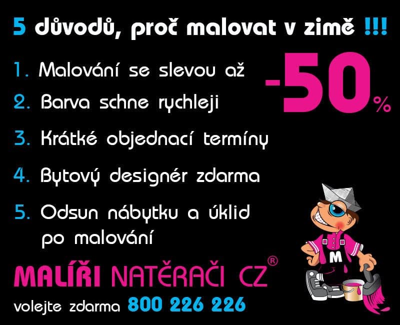 Malování v zimě se slevou až 50% - AKCE UKONČENA
