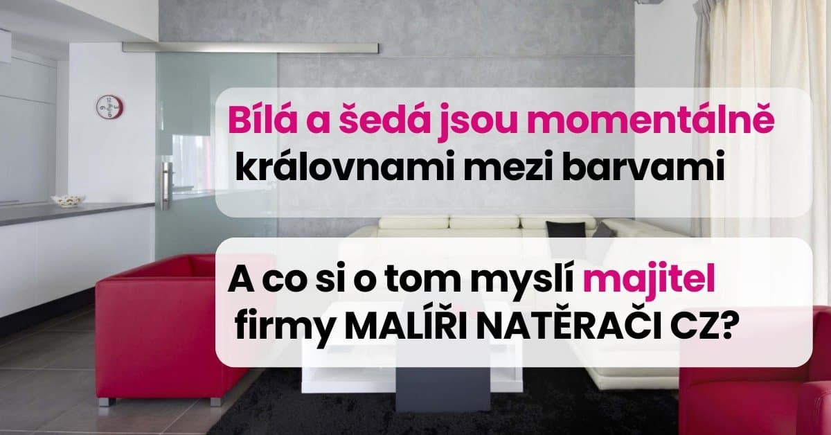 Bílá a šedá jsou momentálně královnami mezi barvami